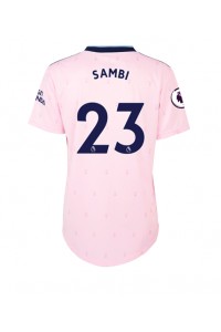 Arsenal Albert Sambi Lokonga #23 Voetbaltruitje 3e tenue Dames 2022-23 Korte Mouw